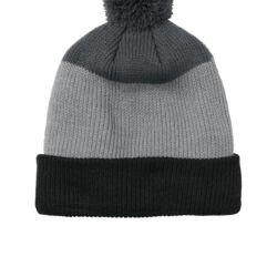 Cozy Striped Pom Beanie Thumbnail