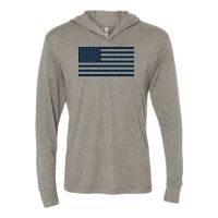 Unisex Triblend Hooded Long Sleeve Pullover T-Shirt Thumbnail