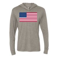 Unisex Triblend Hooded Long Sleeve Pullover T-Shirt Thumbnail
