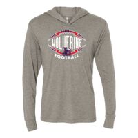 Unisex Triblend Hooded Long Sleeve Pullover T-Shirt Thumbnail