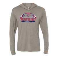 Unisex Triblend Hooded Long Sleeve Pullover T-Shirt Thumbnail
