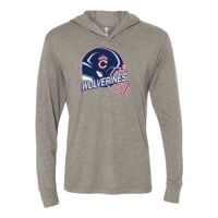 Unisex Triblend Hooded Long Sleeve Pullover T-Shirt Thumbnail