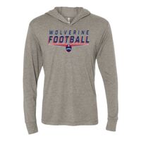 Unisex Triblend Hooded Long Sleeve Pullover T-Shirt Thumbnail