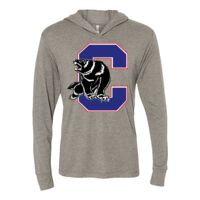 Unisex Triblend Hooded Long Sleeve Pullover T-Shirt Thumbnail
